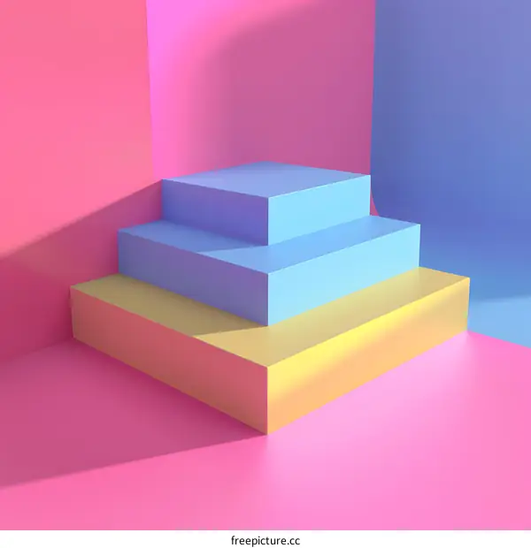 Abstract Pastel Color Product Display Background