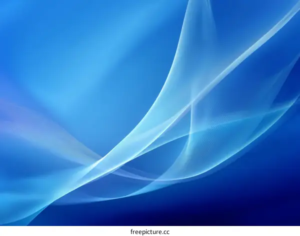 Abstract Blue Flowing Lines Background Design