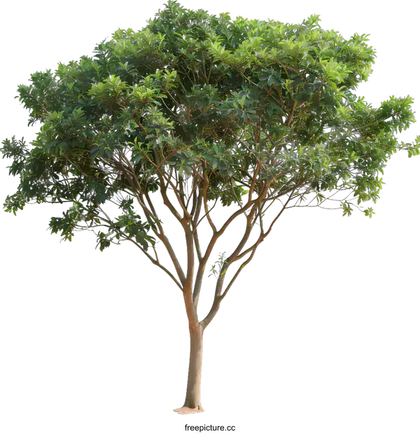 [Transparent Background PNG]Green Tree Isolated On White Background