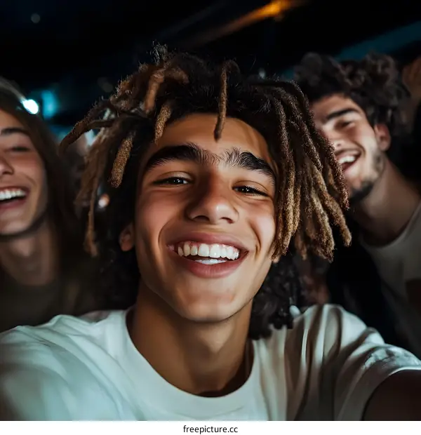 Group of Friends Taking Selfie Together