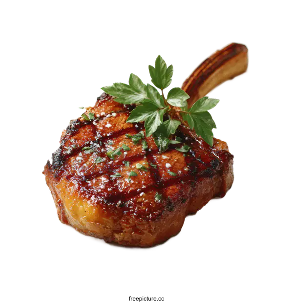 [Transparent Background PNG]Delicious Grilled Steak with Herbs and Seasoning
