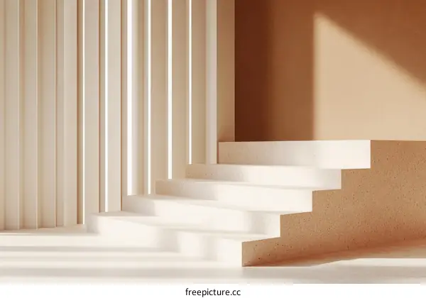 Minimalist Modern Stairway Scene