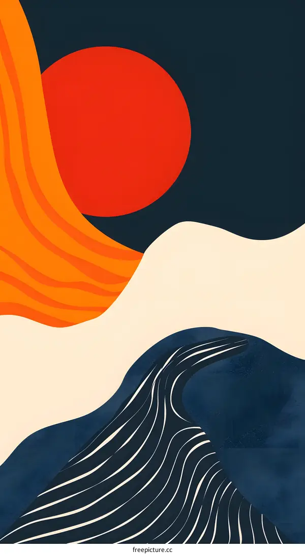 Abstract Background With Colorful Geometric Shapes