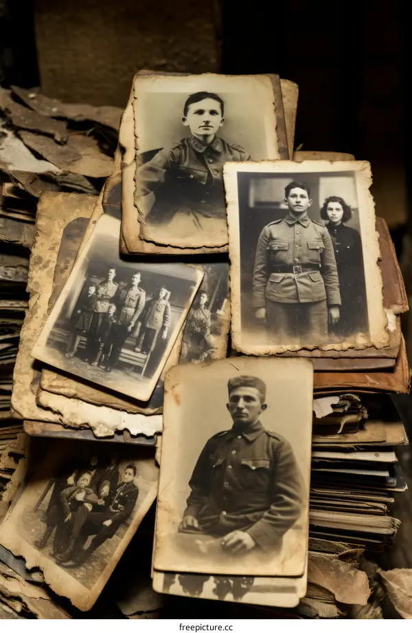 Soldiers in the First World War in Black and White