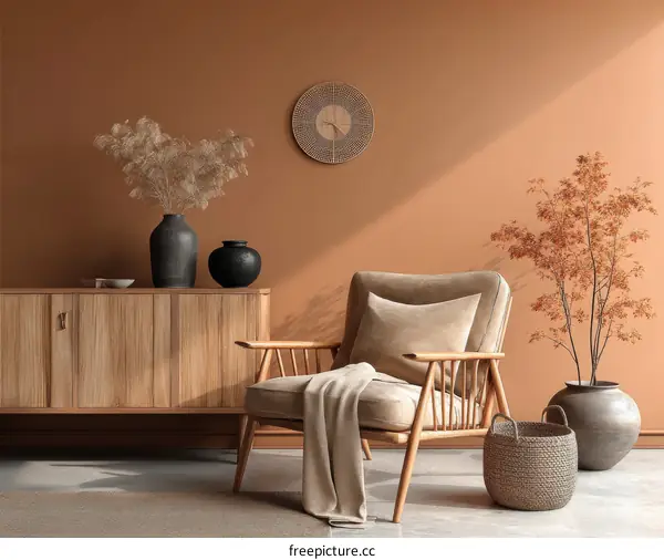 Modern Boho Living Room Interior Design