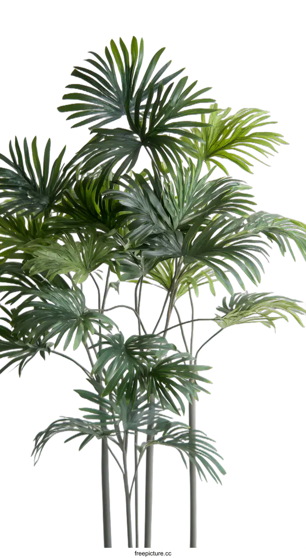 [Transparent Background PNG]Green Tropical Plants on White Background