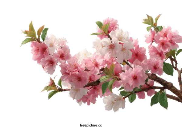 [Transparent Background PNG]Beautiful Spring Cherry Blossoms in Full Bloom