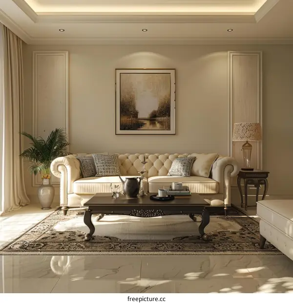 Elegant Living Room Interior Design