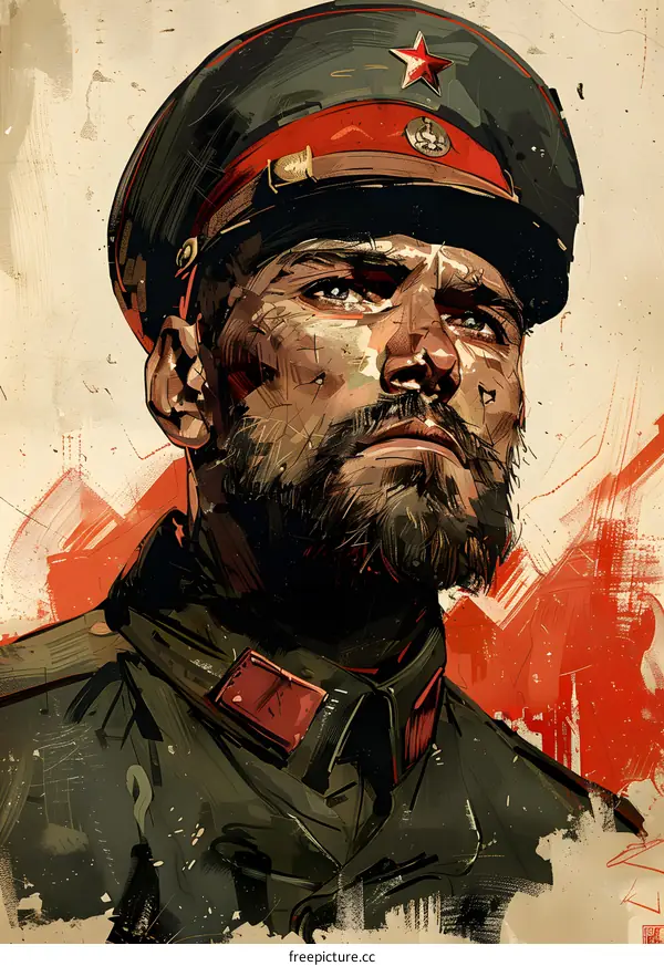 Portrait of a Soviet soldier