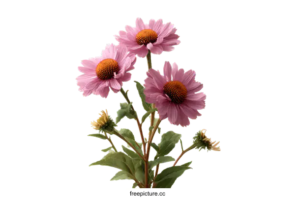 [Transparent Background PNG]Beautiful Pink Flowers Bouquet Closeup