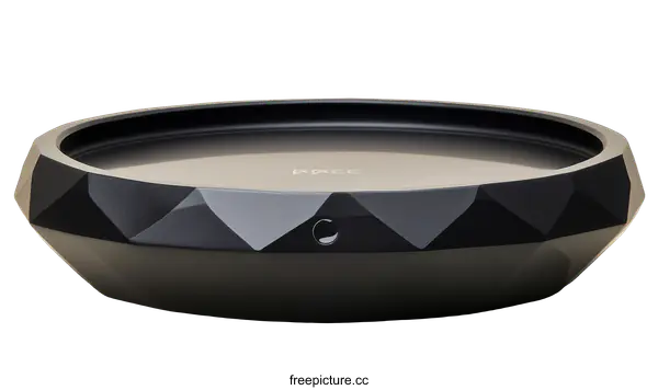 [Transparent Background PNG]Modern Geometric Black Tray