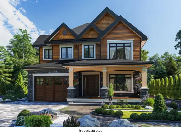 A Stunning 2-Story Family Home with an Inviting Exterior