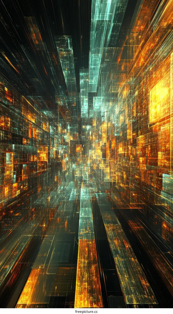 Abstract Futuristic Cityscape of the Future