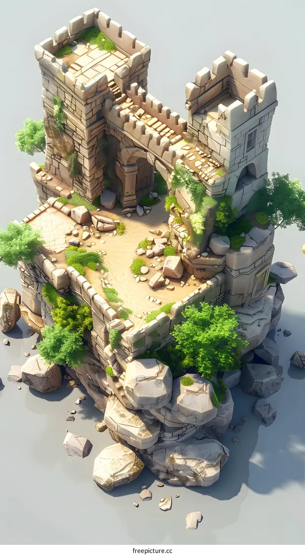 ruins of a medieval castle