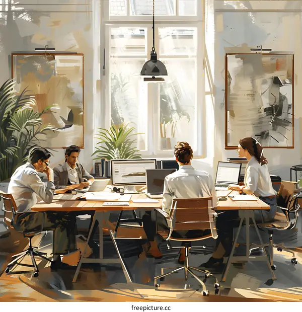 business meeting in the office