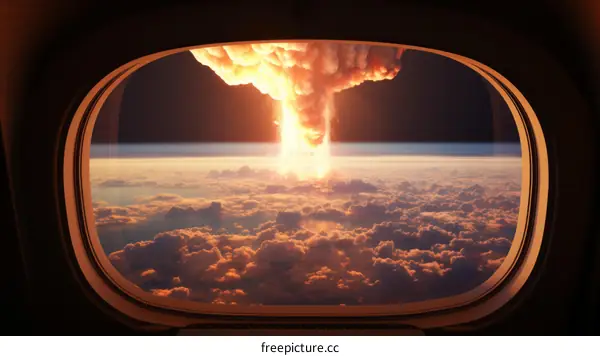 Volcano Eruption Seen from the International Space Station