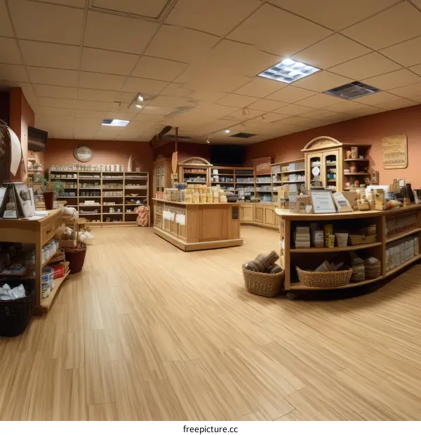 The interior of a country store