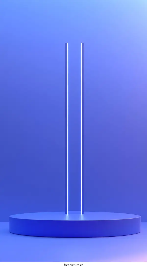 Abstract Neon Light Stage Design