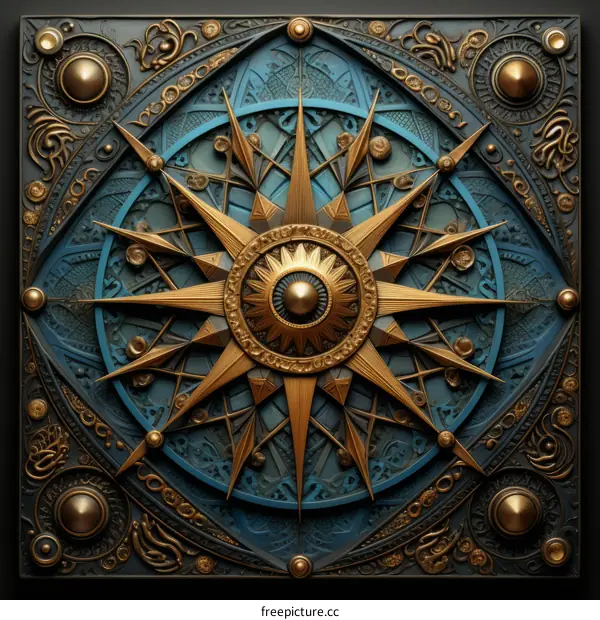ornate compass rose