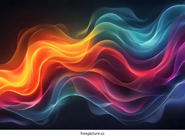 Colorful Wavy Wallpaper