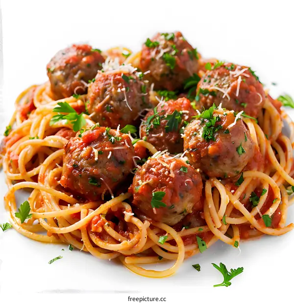 Spaghetti with Meatballs and Tomato Sauce