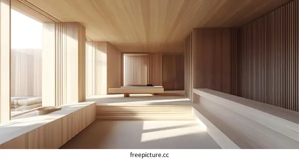 Modern Minimalist Wooden Interior Design