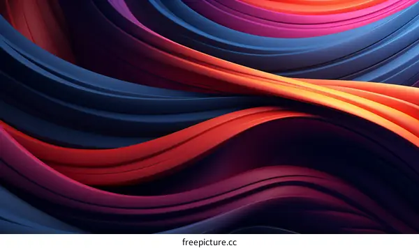 Colorful Abstract Wavy Background