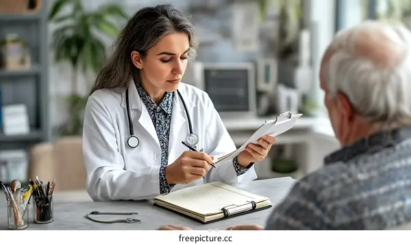 Medical Consultation Between Doctor and Patient