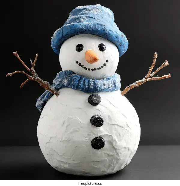 Handmade Snowman Decorative Figurine