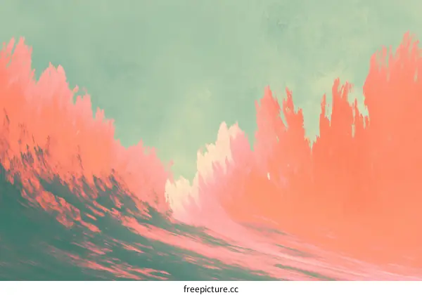 Abstract Colorful Wave Illustration