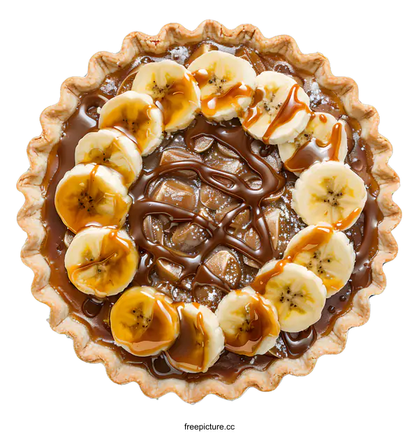 [Transparent Background PNG]Banana Cream Pie Dessert