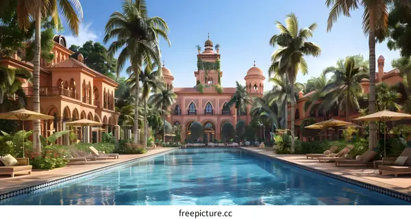 Luxury Moroccan Resort with Pool