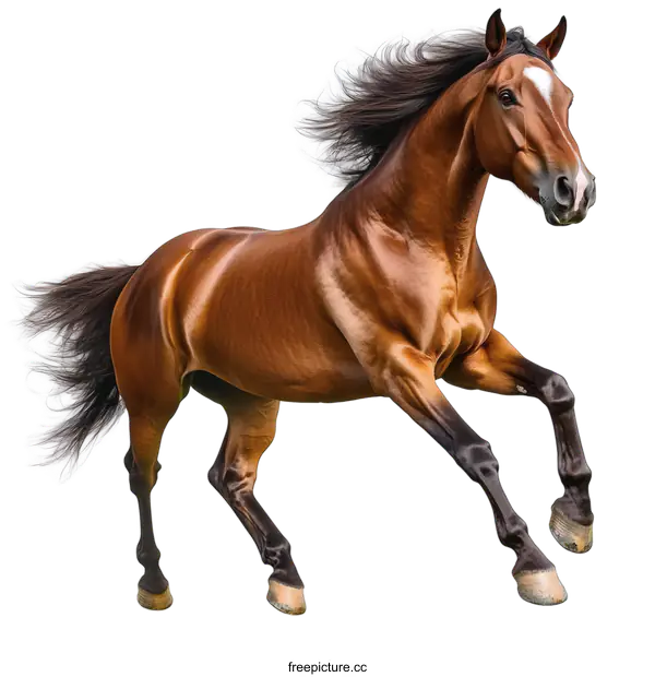 [Transparent Background PNG]Majestic Running Horse Illustration