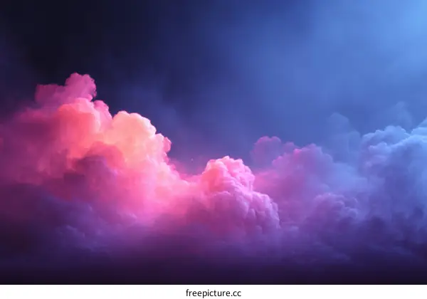 Abstract Colorful Cloudy Sky Artwork