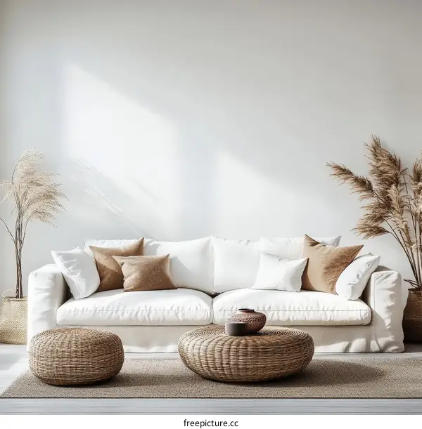 Modern Boho Living Room Interior Design