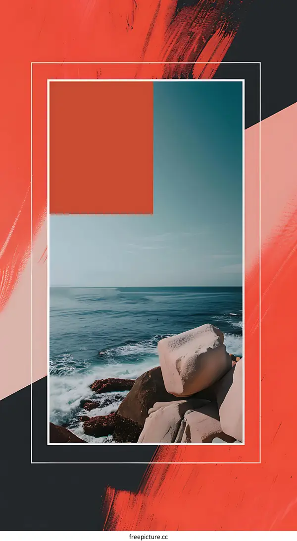 Ocean View With Text Overlay