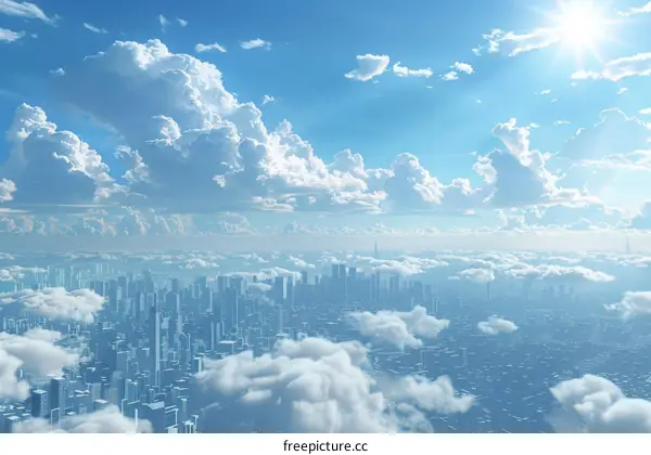 Cityscape in the Clouds
