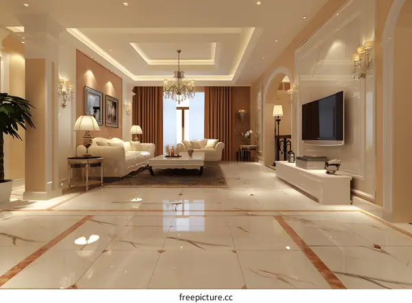 European style living room design