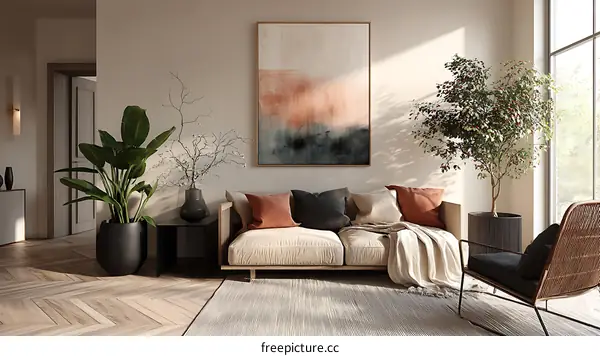 Modern Minimalist Living Room Interior Design