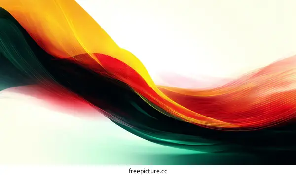 Abstract Colorful Flowing Waves Background Design