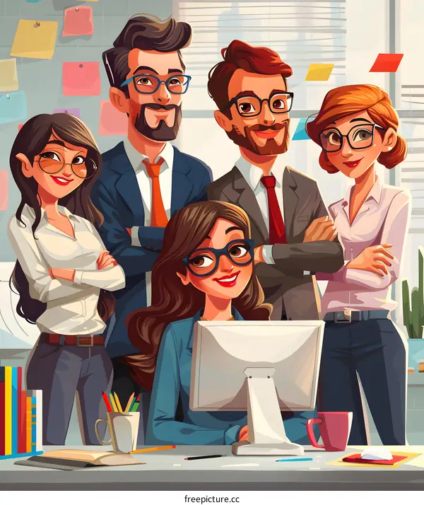 Confident Business Team in Office