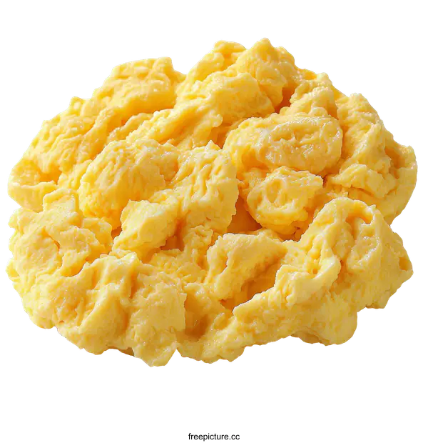 [Transparent Background PNG]Scrambled Eggs Close-up Photography