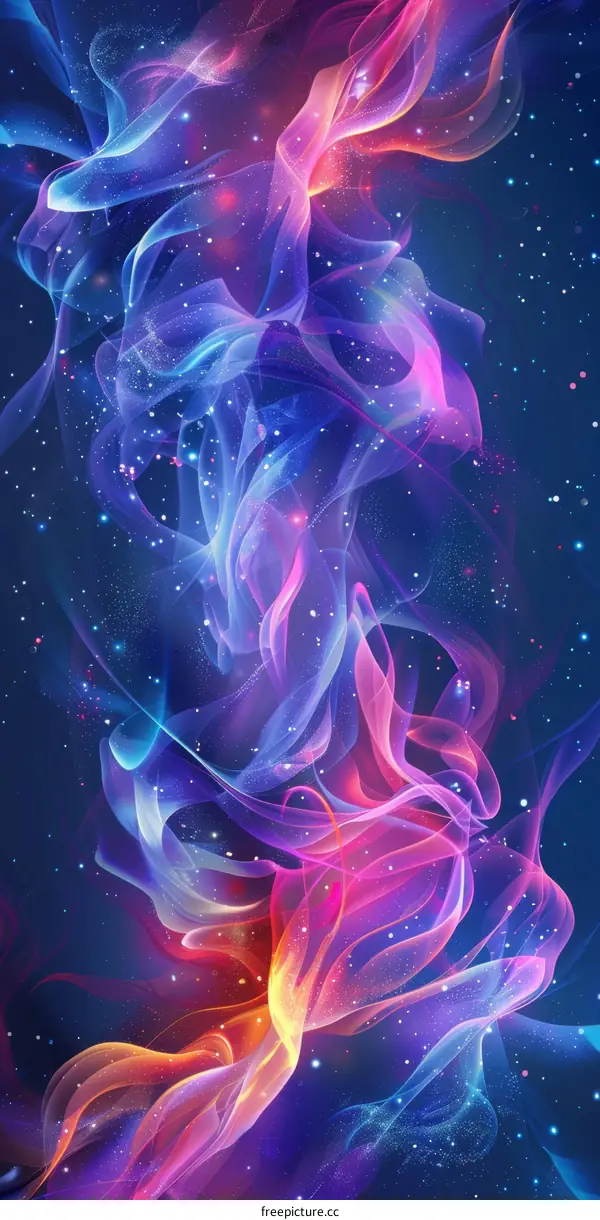 Cosmic Canvas: A Colorful Nebula