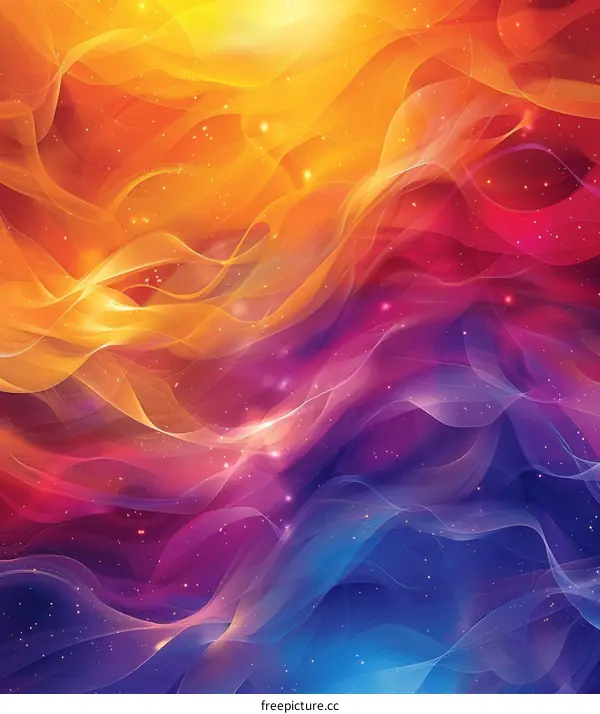 Wavy Colorful Abstract Background