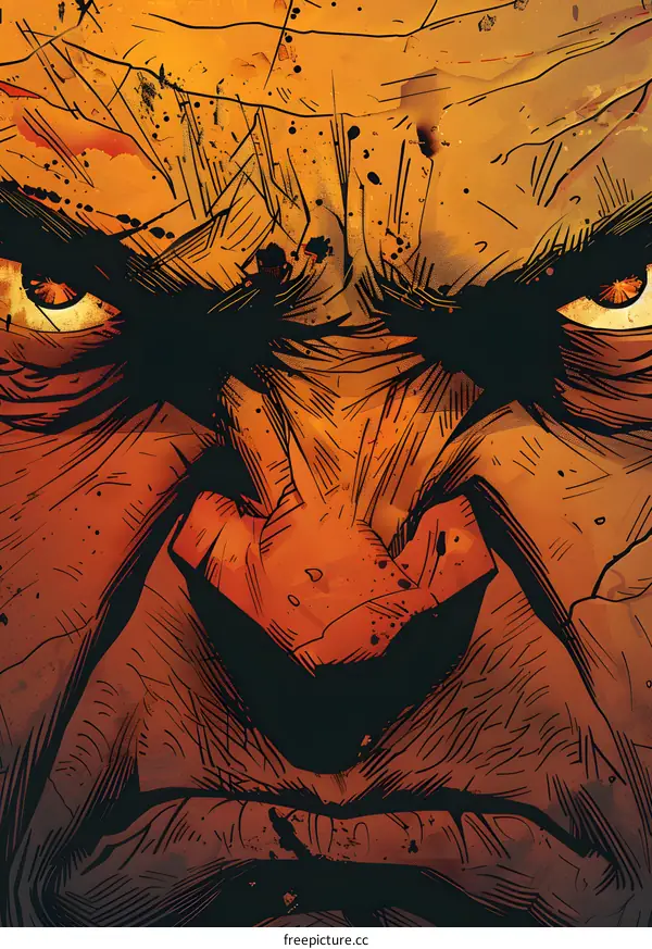 close up of wolverine face