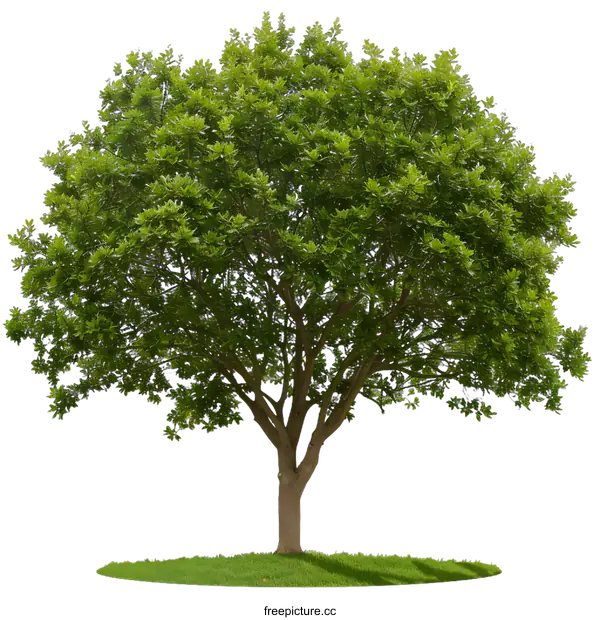 [Transparent Background PNG]Green Tree Isolated On White Background