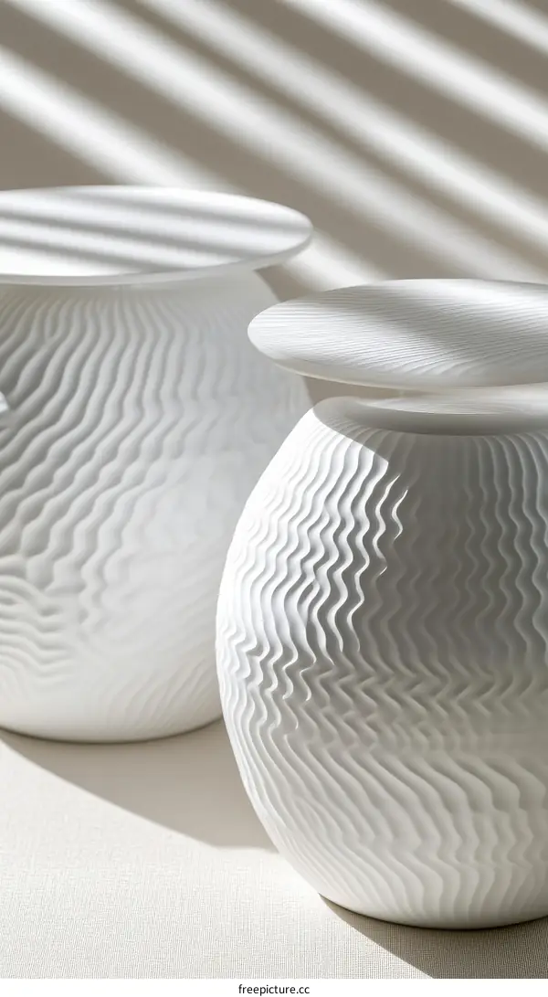 Modern Abstract White Ceramic Table Tops