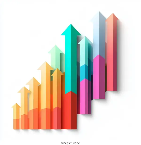 Colorful Growth Chart Illustration