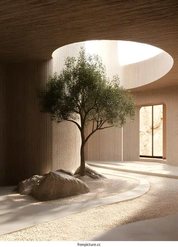 Modern Minimalist Zen Garden Interior Design