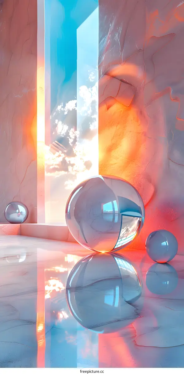 Spheres in a surreal space